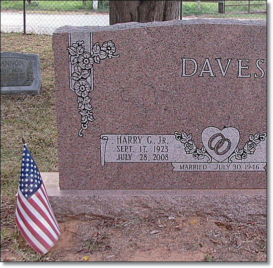 Headstone of Harry G. Daves, Jr.